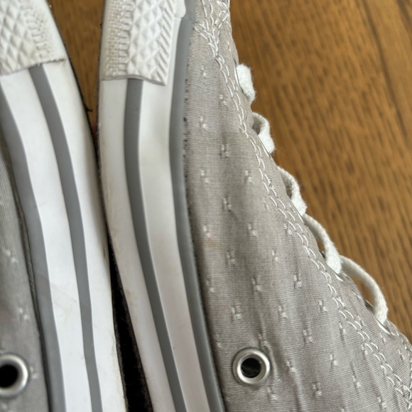 Converse Chuck Taylor All Star Dainty Grey Stitched Pattern Womens Size 7 - Picture 6 of 12